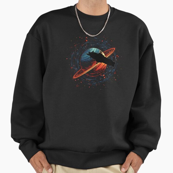 Roci flying by Saturn - Sci-fi Sweatshirt