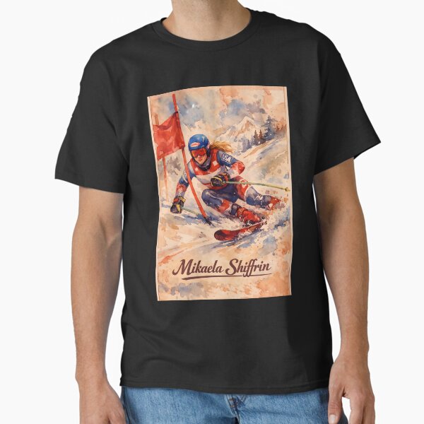 Mikaela Shiffrin Skiing T-Shirt