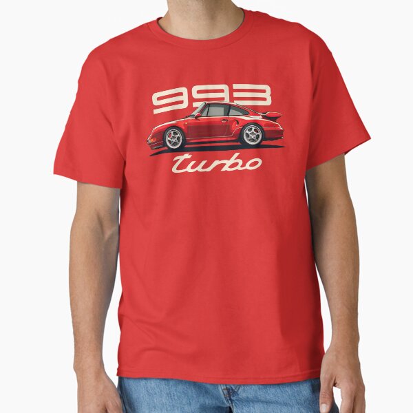 Porsche 993 Turbo red on red illustration T-Shirt