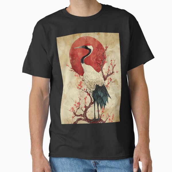 Graceful Japanese Crane T-Shirt