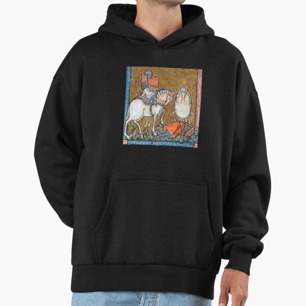"The Fat Horse, on its Rider" medieval painting 11th century AD Hoodie