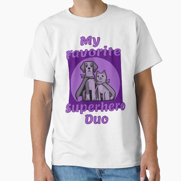 Dog & Cat Superhero T-Shirt