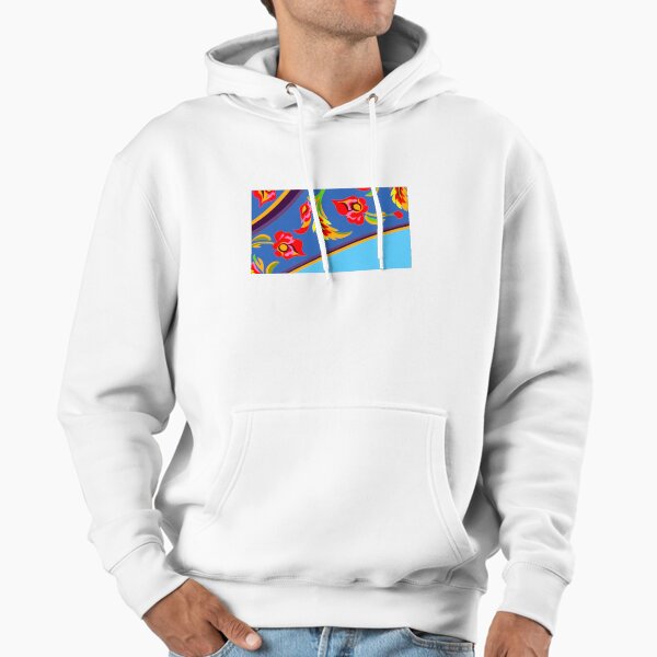 Curved Beauty in Floral Design Harmony Hoodie