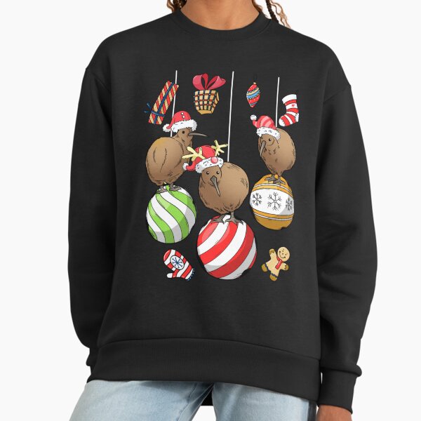 New Zealand Kiwi Bird Holiday Christmas Tree Bauble Balls Decoration Winter Ugly Christmas Xmas Swea Sweatshirt