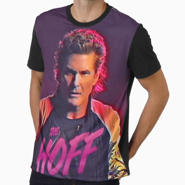 The Hoff - David Hasselhoff Retro Allover Patten Graphic T-Shirt