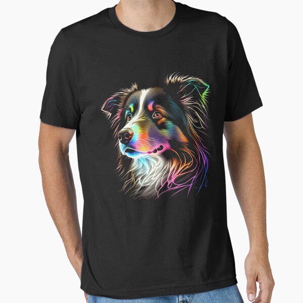 Border Collie Colorful For Dog Owners T-Shirt