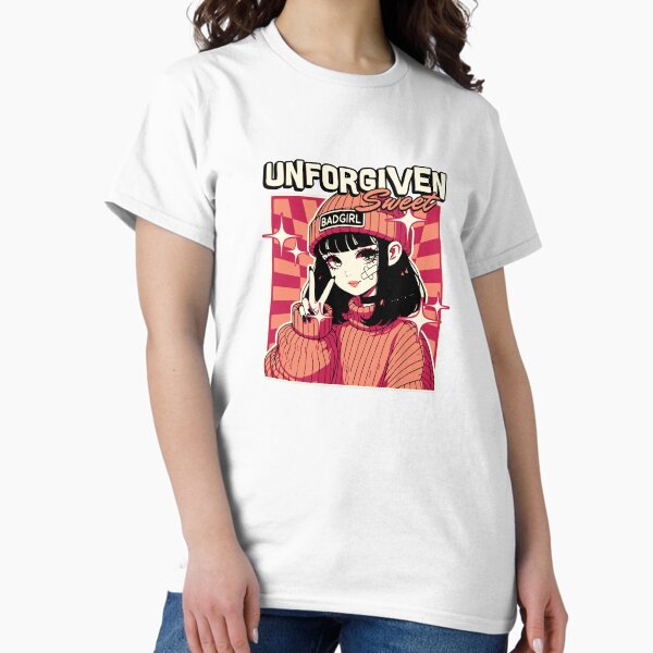 Edgy Anime Girl Beanie Unforgiven Sweet T-Shirt
