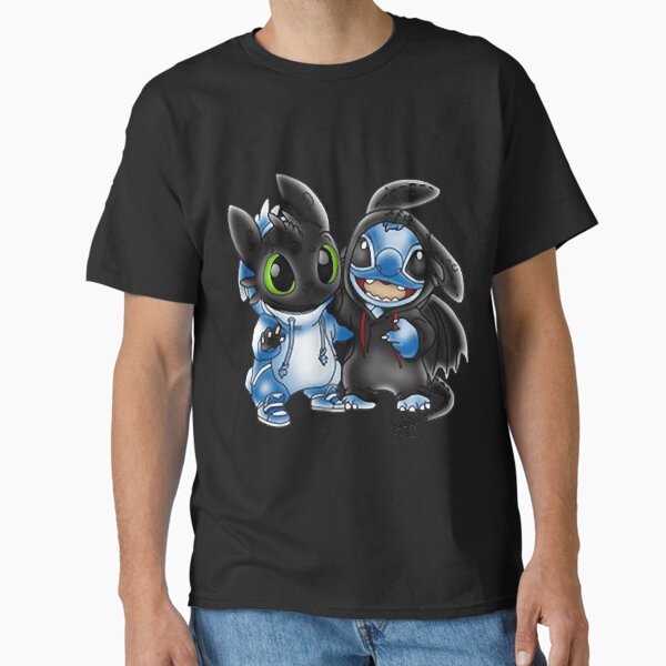 Stitch And Toothless Change Uniform Costume Uniform T-Shirt
