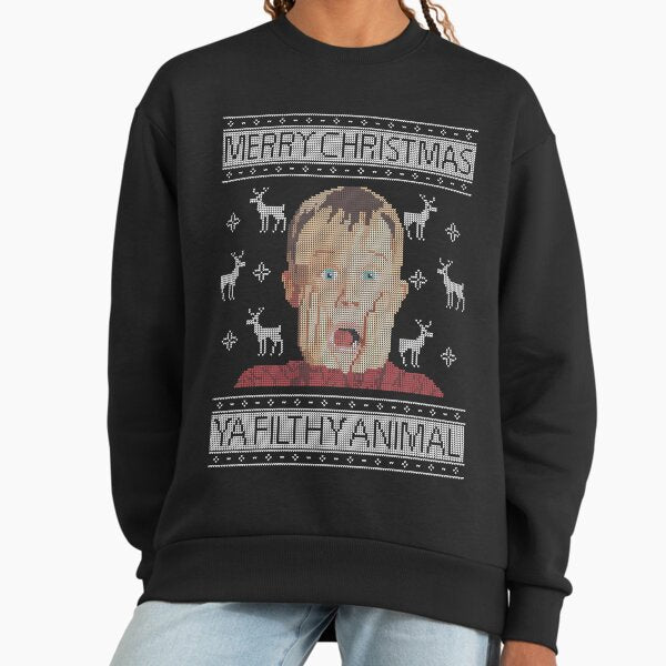 Christmas Home Alone Filthy Animals Knit Sweatshirt