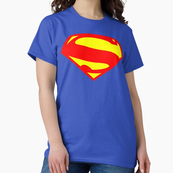 Superhero Large Comic Book Logo Shield T-Shirt