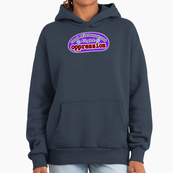 Real Minnesotans fight oppression, violet background Hoodie