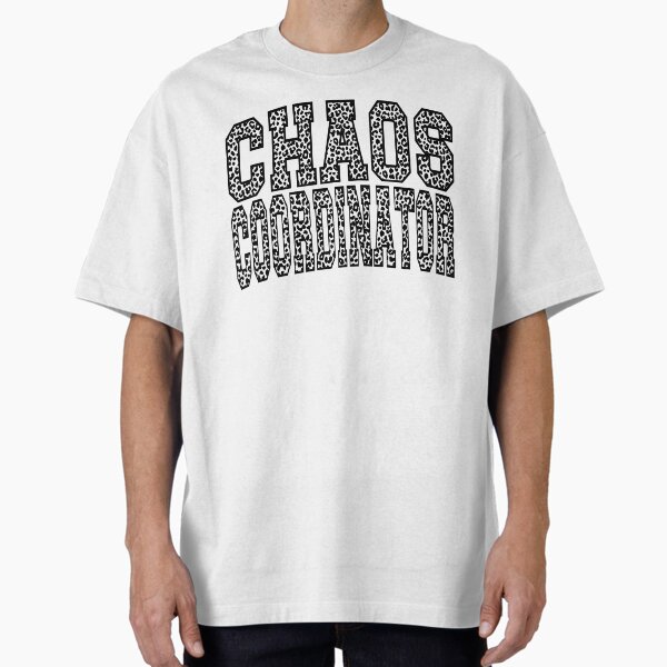 Chaos Coordinator Leopard Print Varsity Vibes T-Shirt