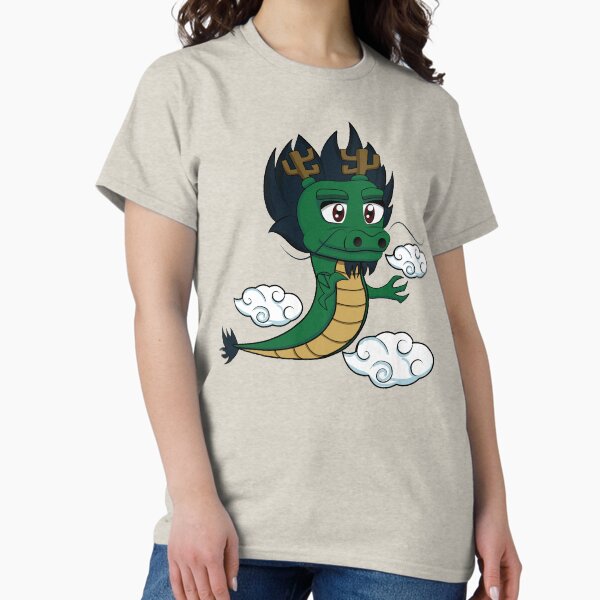 Legendary Animals, Kawaii Anime Chibi Blue Hair Japanese Dragon T-Shirt