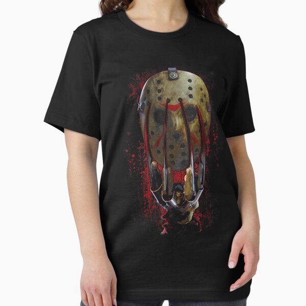 Freddy Vs Jason Mask And Claws T-Shirt