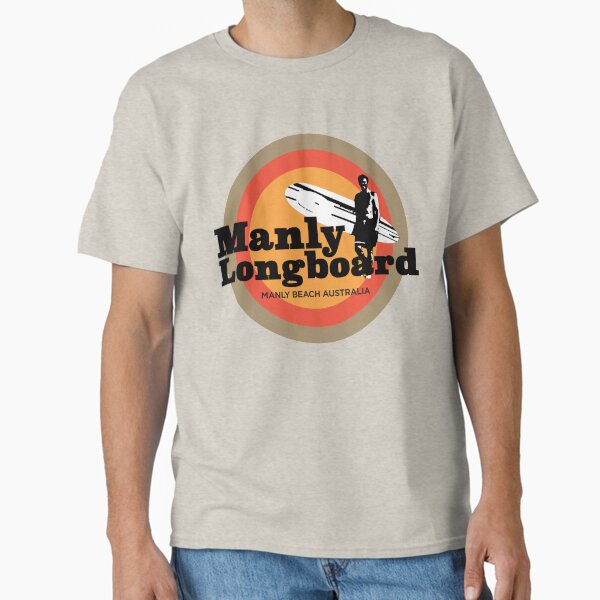 Manly Longboard retro surf T-Shirt