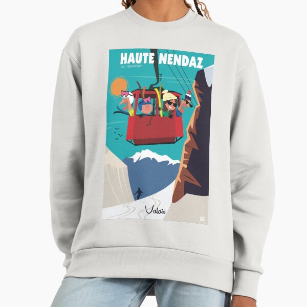 Haute Nendaz ski poster Sweatshirt