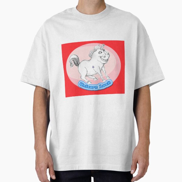Unicorn Luck - Chubby Unicorn Horse (Original Drawing by ACCI) T-Shirt