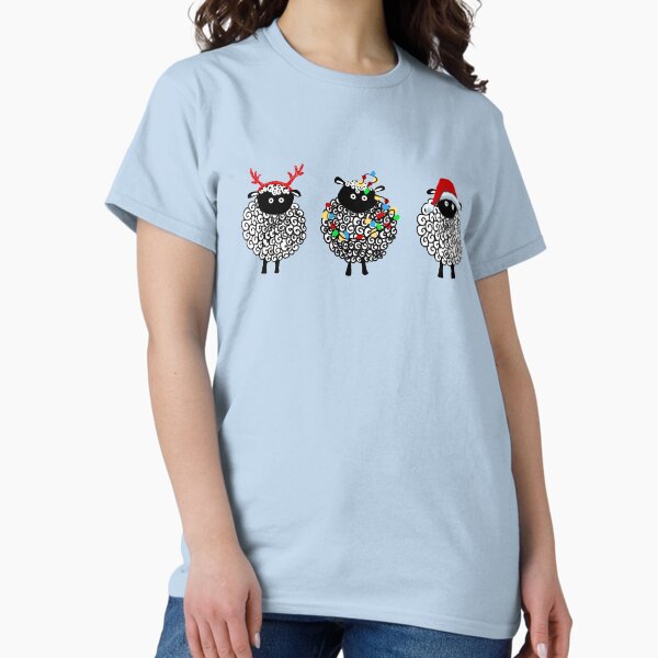 Festive Christmas sheep T-Shirt
