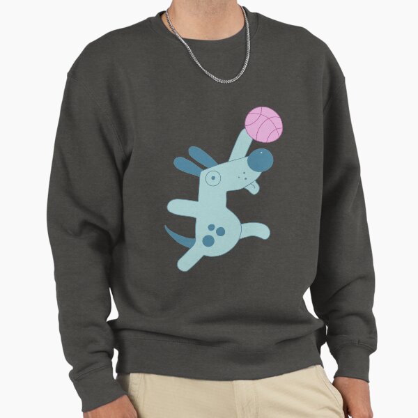 Puppy playing basketball Sweatshirt