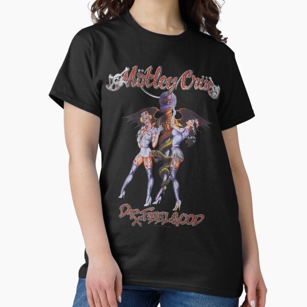Motley Crue Dr Feelgood Era Rock Character Art T-Shirt