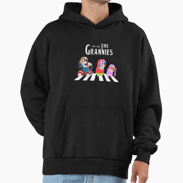 Bluey Here Come The Grannies Band Style Hoodie