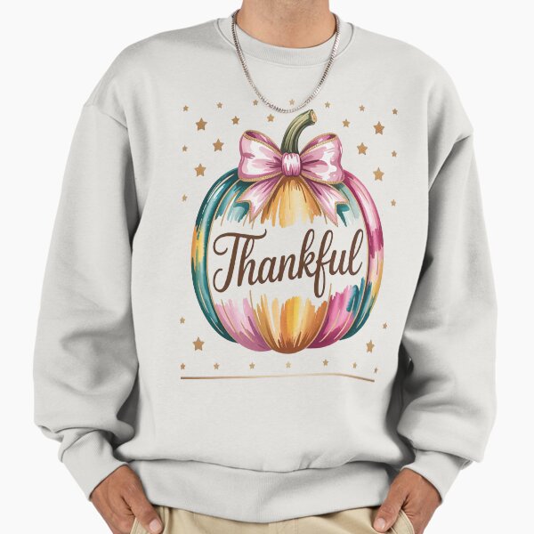 Autumn Thankful Thanksgiving Pumpkin Fall Vibes Sweatshirt
