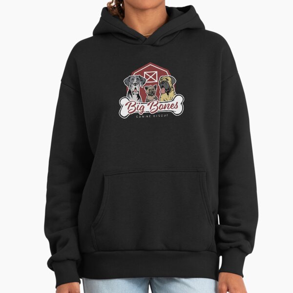 Big Bones Full Logo White Text Hoodie