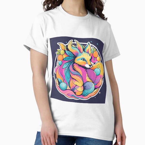 Fox: Spiritual neon colors T-Shirt