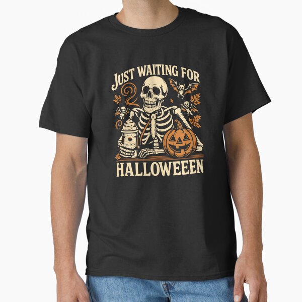 Just Waiting For Halloween Spooky Summer T-Shirt