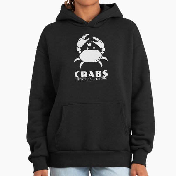 Logo - White w Historical Fencing Hoodie