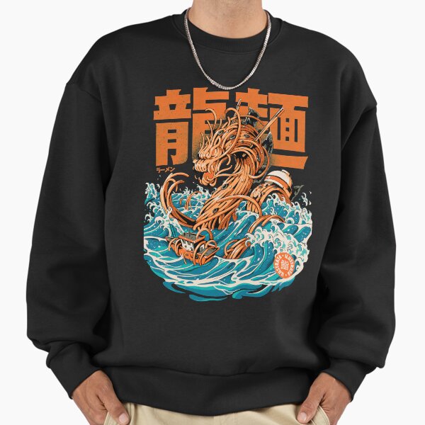 Black Great Ramen Dragon off Kanagawa Sweatshirt