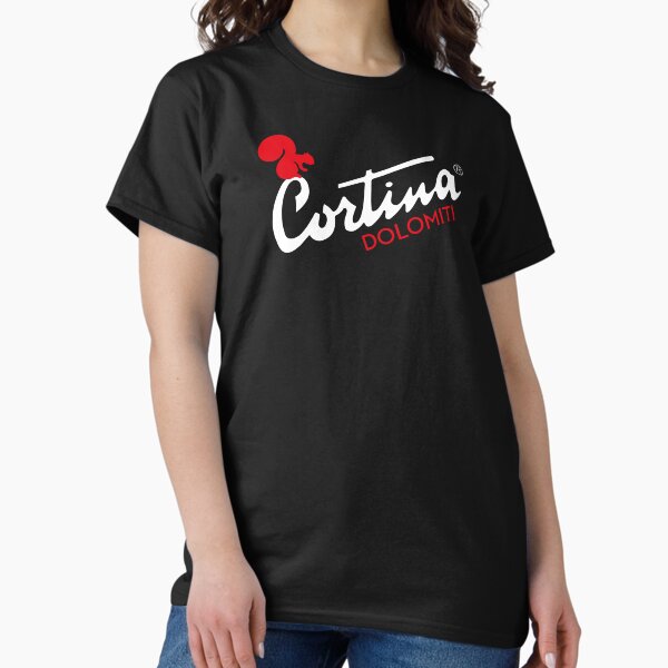 Love Italian Skiing Cortina Dolomiti Italia T-Shirt