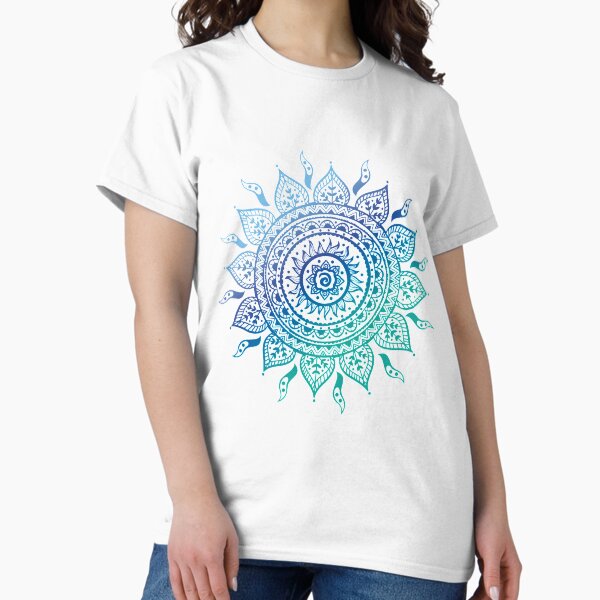 Blue Gradient Mandala T-Shirt