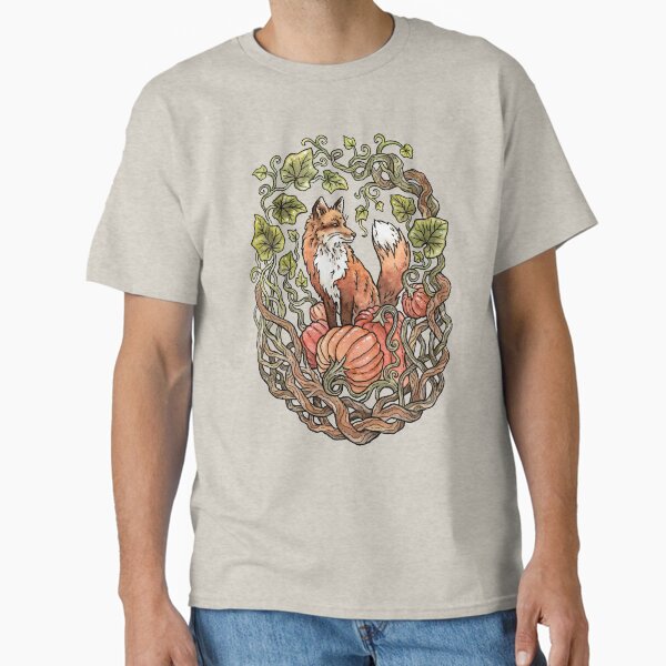 Autumn Fox | Fall Nature Watercolor Art T-Shirt