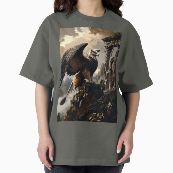 Golden Griffin Mythology Artwork T-Shirt