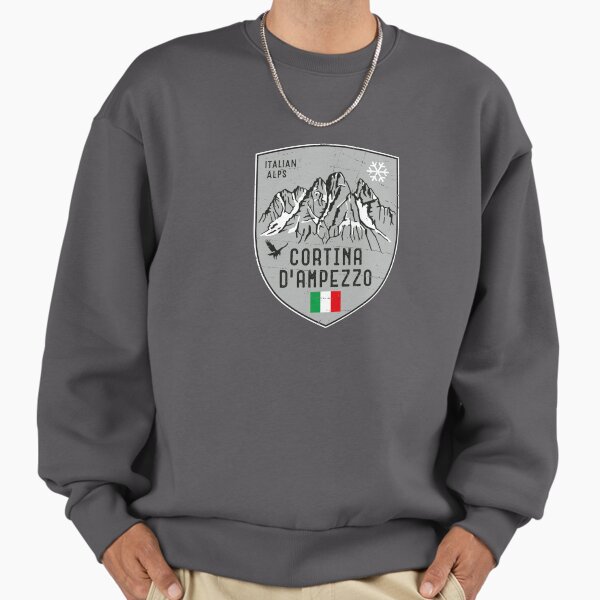 Cortina d Ampezzo Mountain Italy Emblem Sweatshirt