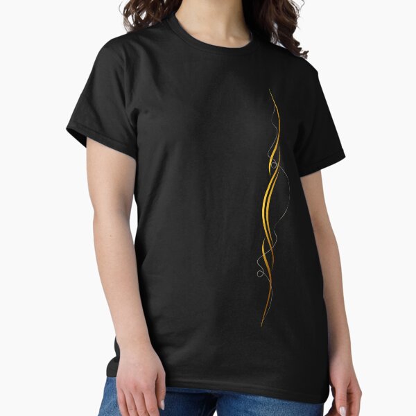 Abstract gold lines T-Shirt