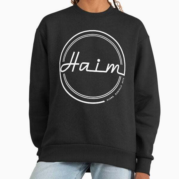 Haim Vinyl Logo in White Sweatshirt
