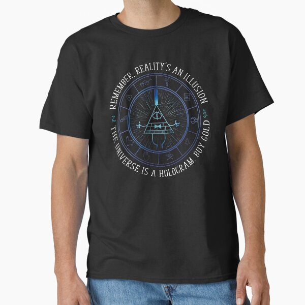 Reality's an illusion - white text T-Shirt