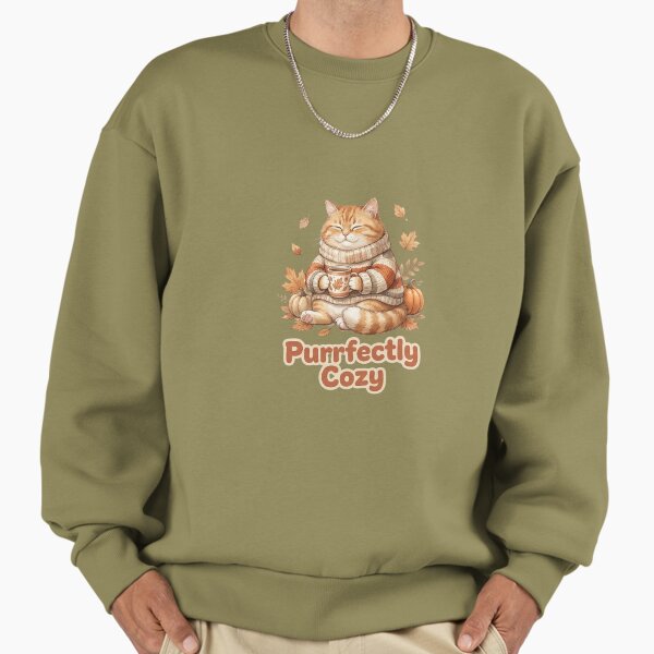Purrfectly Cozy – Cute Fall Cat Pumpkin Autumn Aesthetic Shirt Sweatshirt