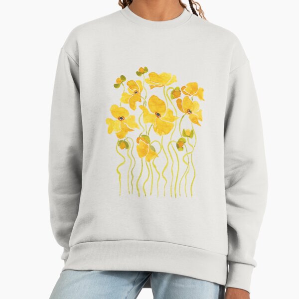 Sunshine Yellow Poppies Sweatshirt