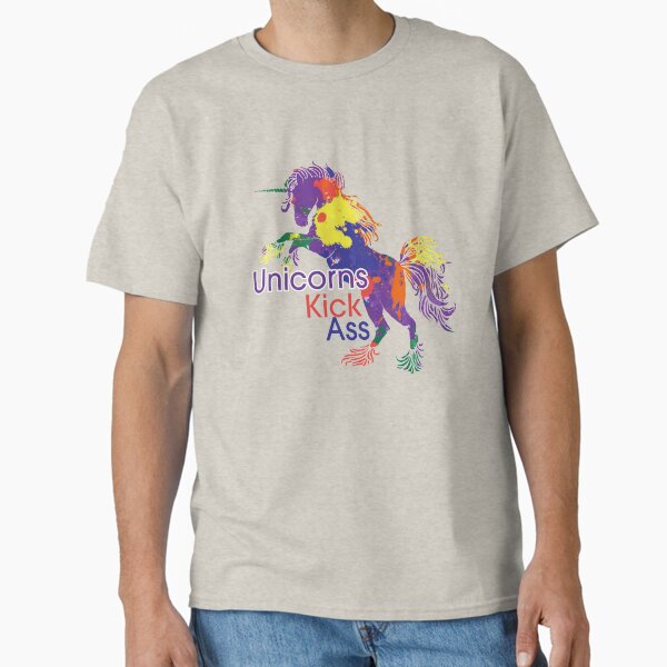Unicorns Kick Ass For Real Tho T-Shirt