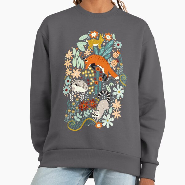 Textured Woodland Pattern Sweatshirt