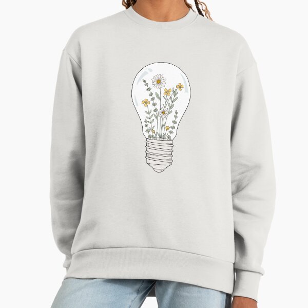 Light Bulb with Flowers Sweatshirt