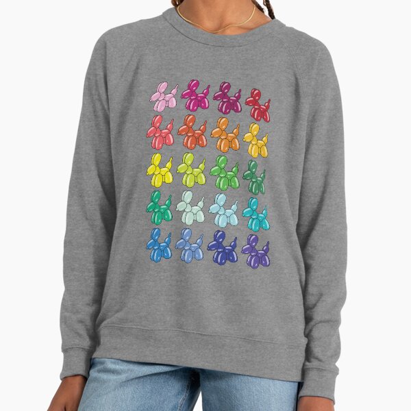 Colorful Balloon Dog Lightweight Sweatshirt