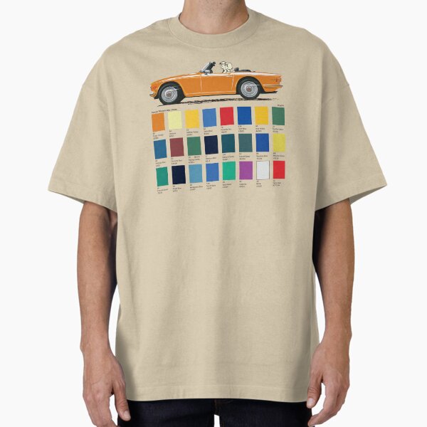 Topaz Orange coloured TR6 UK spec T-Shirt