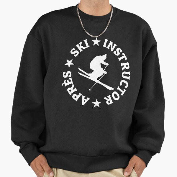 Apres Ski Instructor Seal (White) Winter Sports Skier Sweatshirt