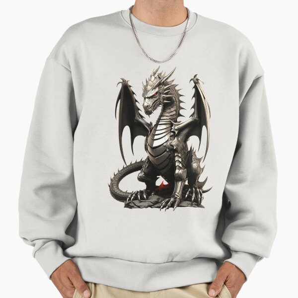Enchanted Knight and Dragon in Legendary Fantasy Sweatshirt