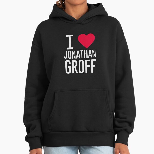 I heart Jonathan Groff (white letters) Hoodie