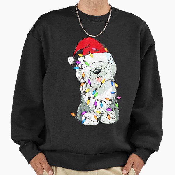 Old English Sheepdog Dog Light Decor Christmas Dog Sweatshirt